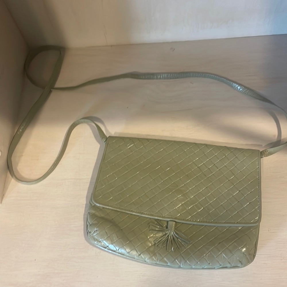 Bottega purse repainted jn sage
